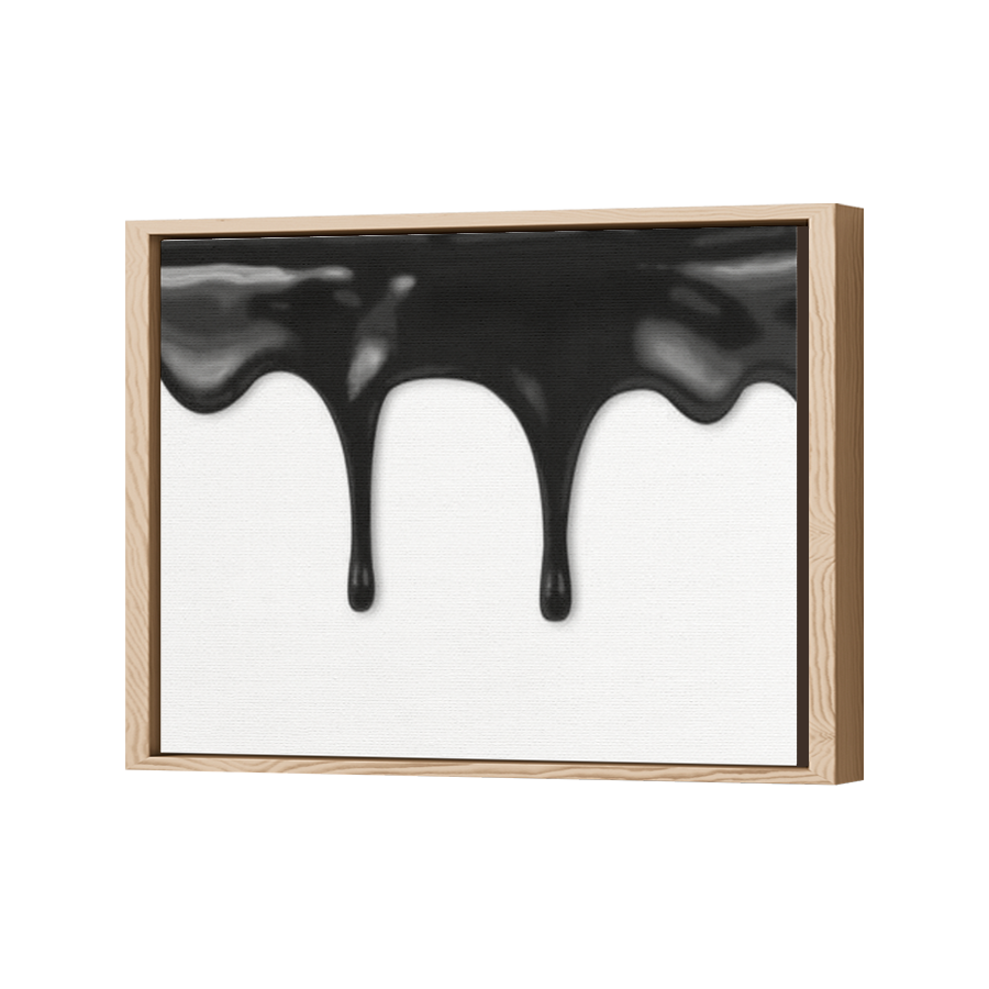 Thumbnail for Canvas - Wood Grain Floating Frame