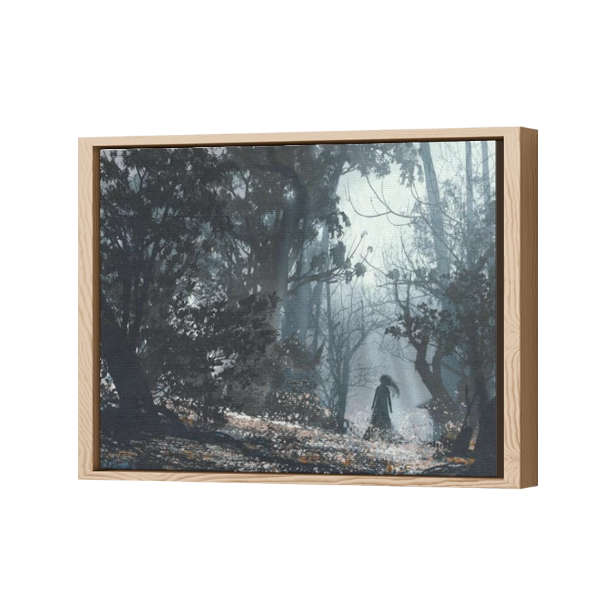 Thumbnail for Canvas - Wood Grain Floating Frame