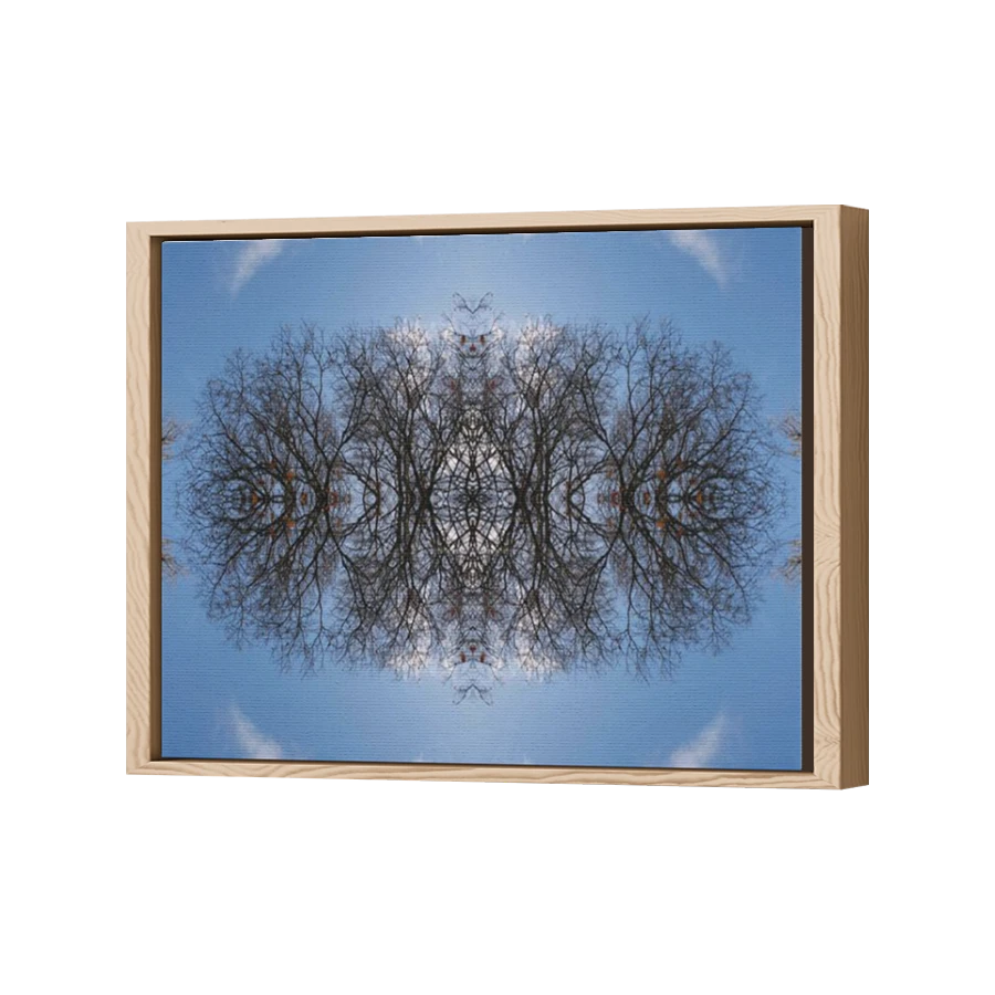 Thumbnail for Canvas - Wood Grain Floating Frame