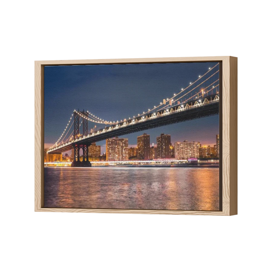 Thumbnail for Canvas - Wood Grain Floating Frame