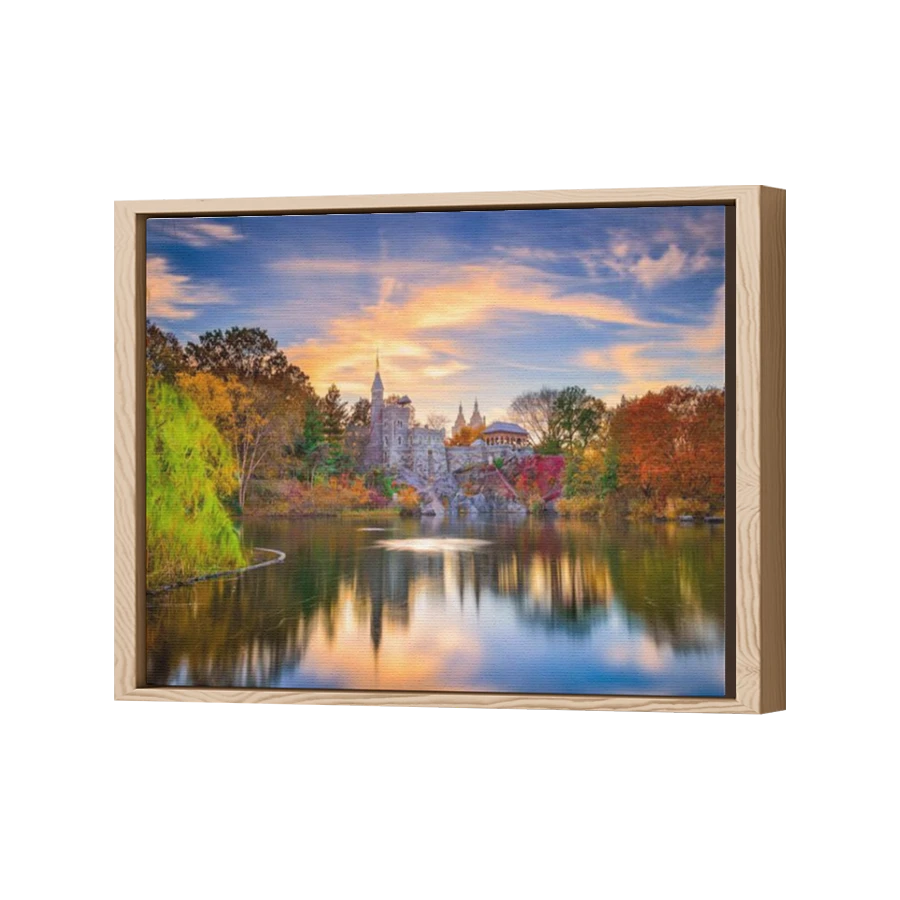 Thumbnail for Canvas - Wood Grain Floating Frame