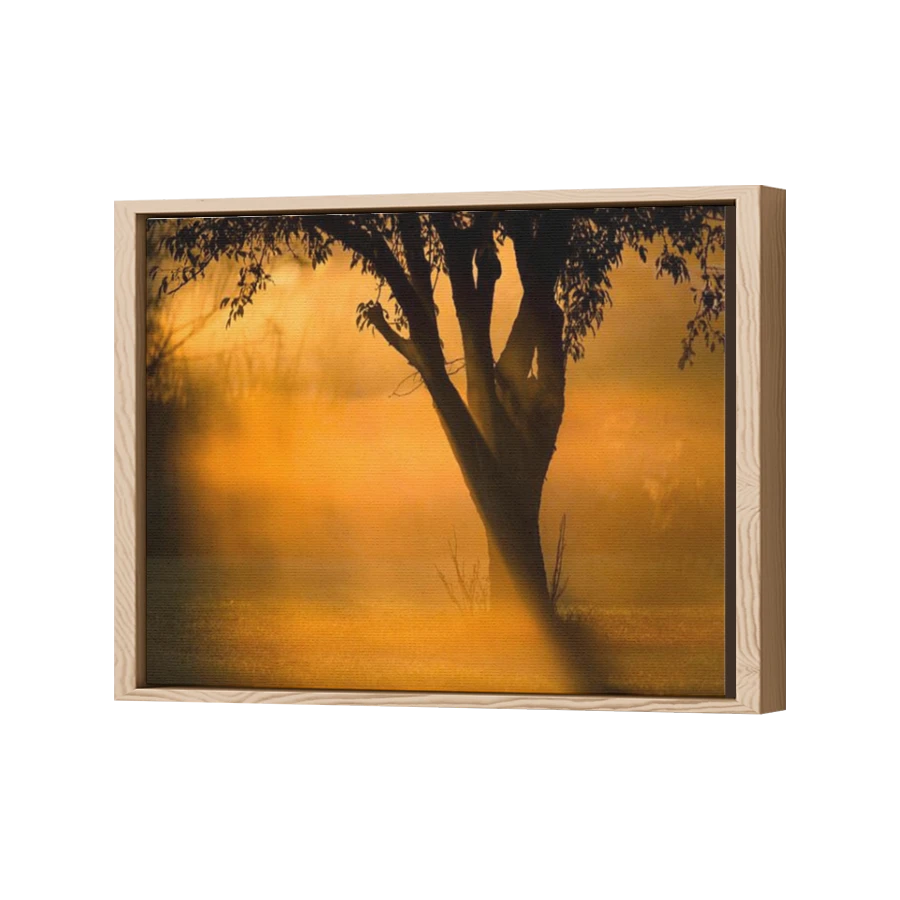 Thumbnail for Canvas - Wood Grain Floating Frame