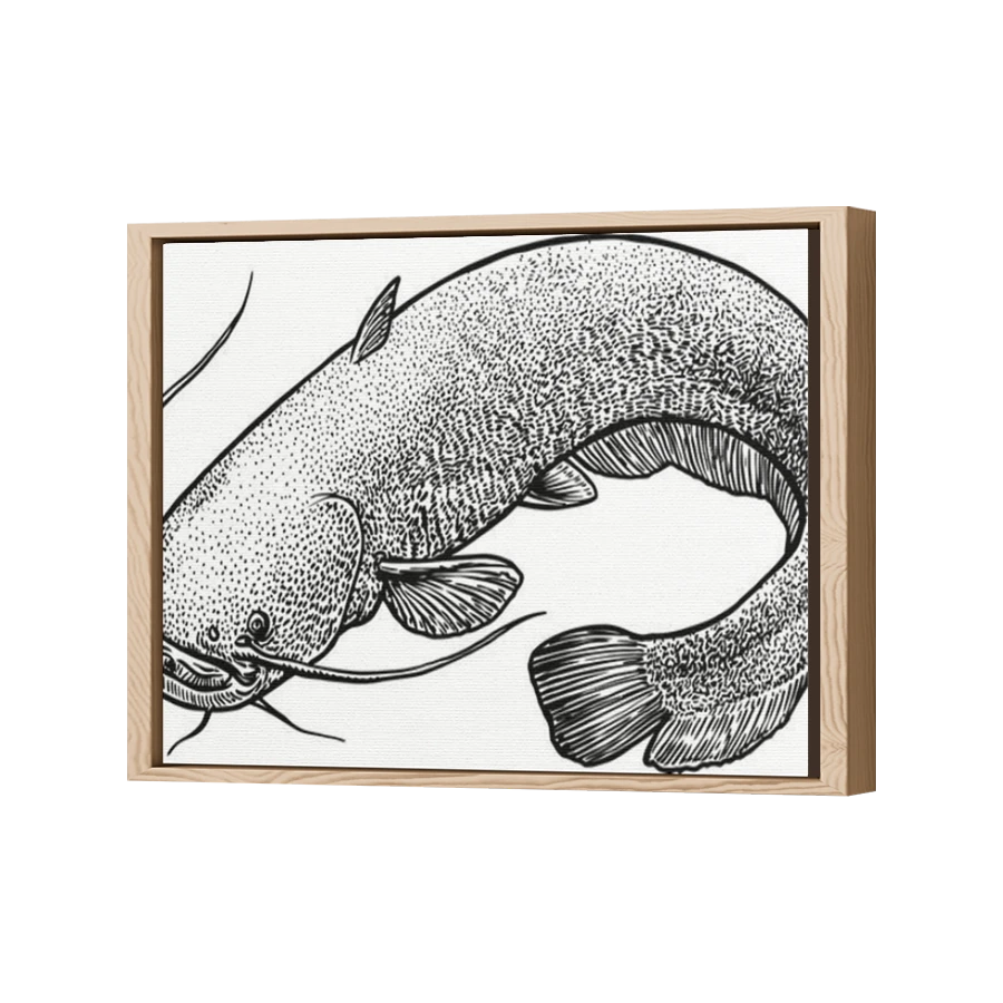 Thumbnail for Canvas - Wood Grain Floating Frame