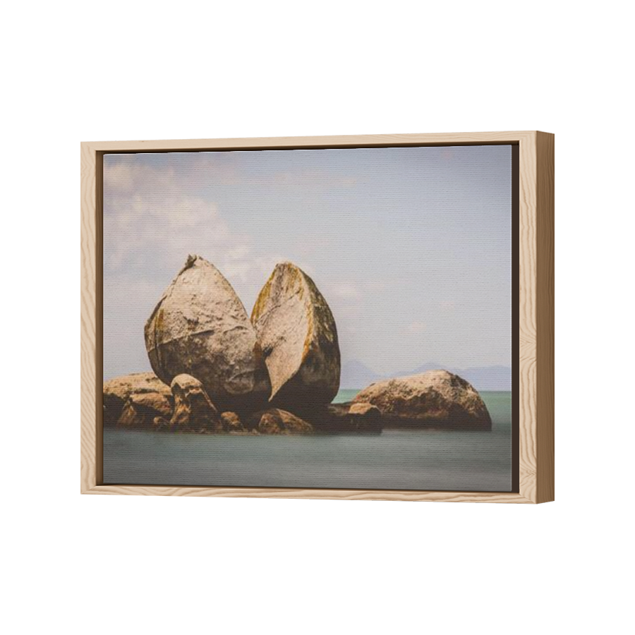 Thumbnail for Canvas - Wood Grain Floating Frame