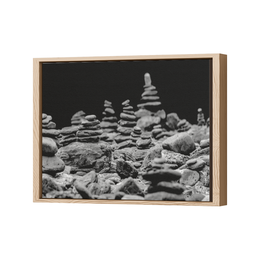 Thumbnail for Canvas - Wood Grain Floating Frame