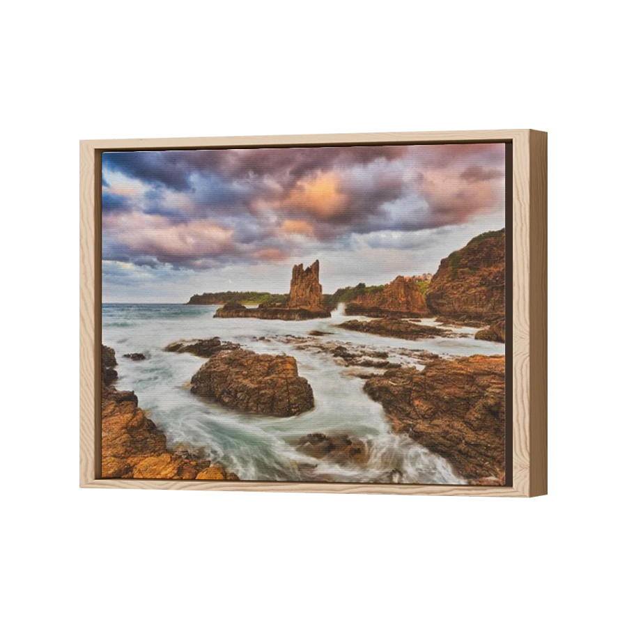 Thumbnail for Canvas - Wood Grain Floating Frame