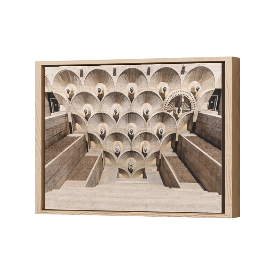 Thumbnail for Canvas - Wood Grain Floating Frame