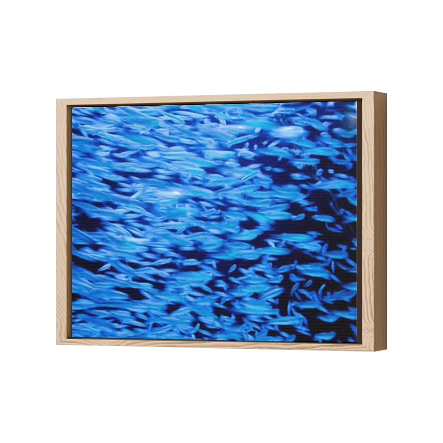 Thumbnail for Canvas - Wood Grain Floating Frame