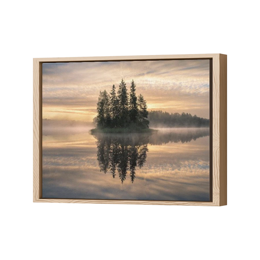 Thumbnail for Canvas - Wood Grain Floating Frame