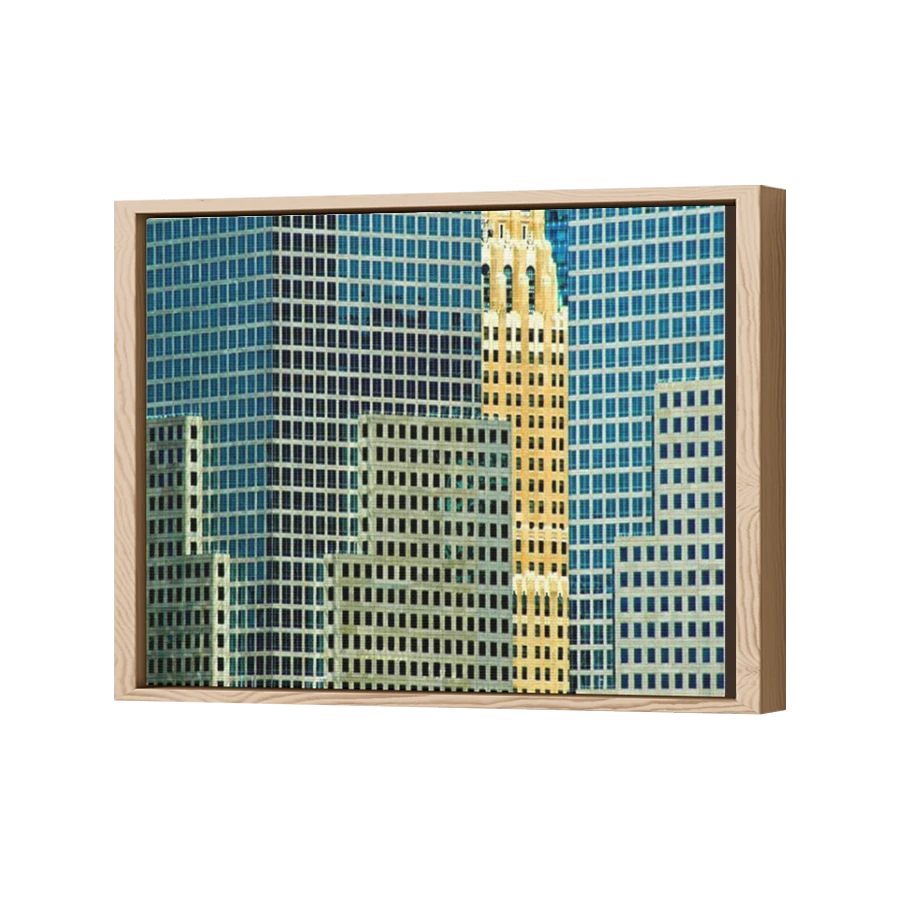 Thumbnail for Canvas - Wood Grain Floating Frame