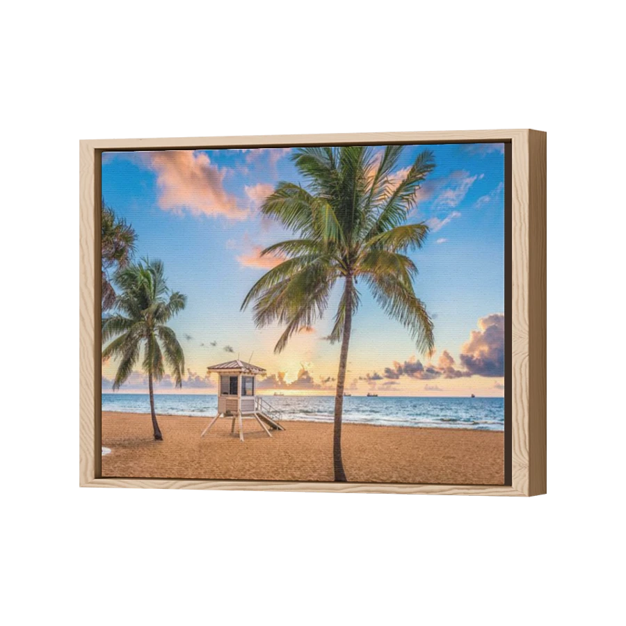 Thumbnail for Canvas - Wood Grain Floating Frame
