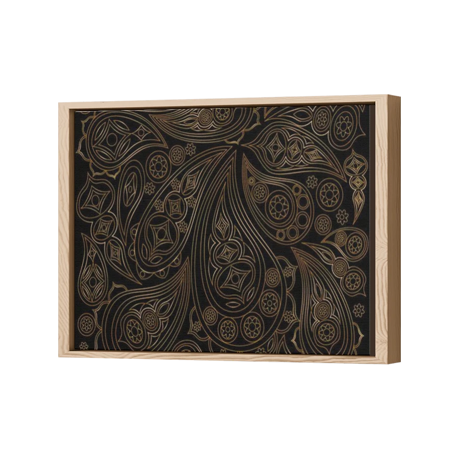 Thumbnail for Canvas - Wood Grain Floating Frame