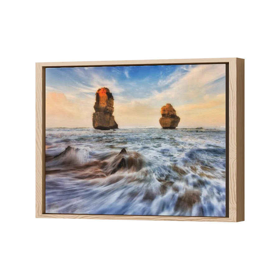 Thumbnail for Canvas - Wood Grain Floating Frame