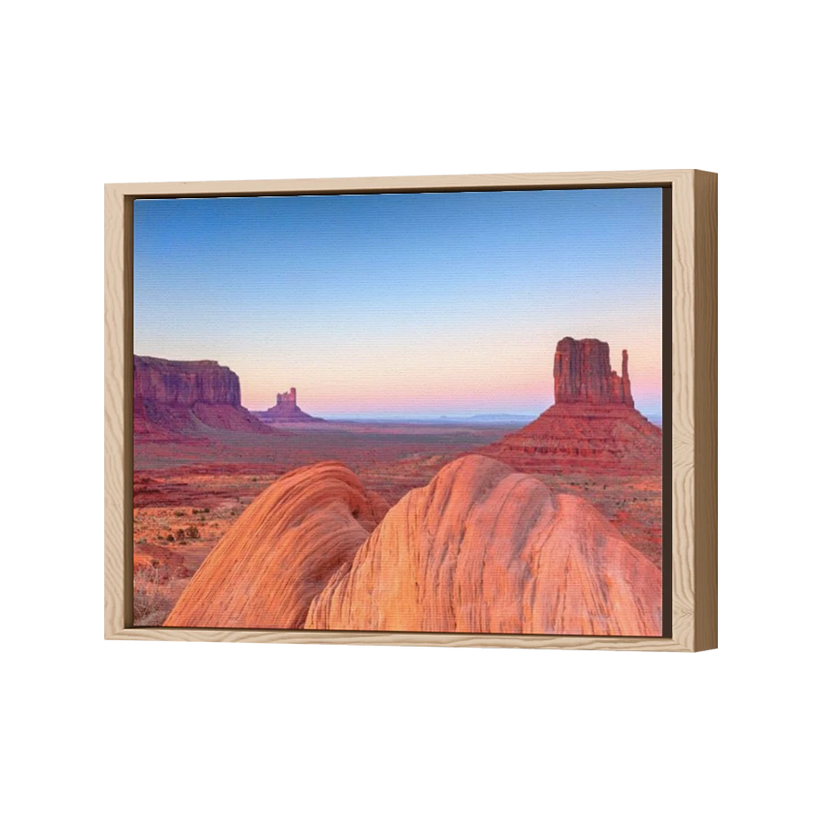 Thumbnail for Canvas - Wood Grain Floating Frame