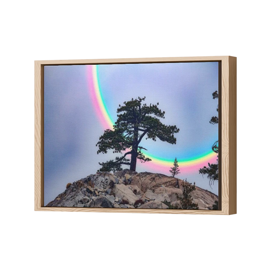 Thumbnail for Canvas - Wood Grain Floating Frame