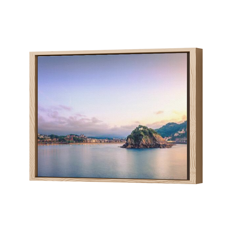 Thumbnail for Canvas - Wood Grain Floating Frame