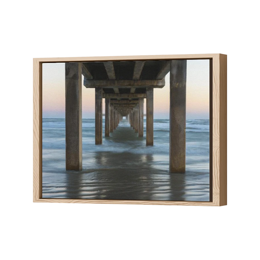 Thumbnail for Canvas - Wood Grain Floating Frame