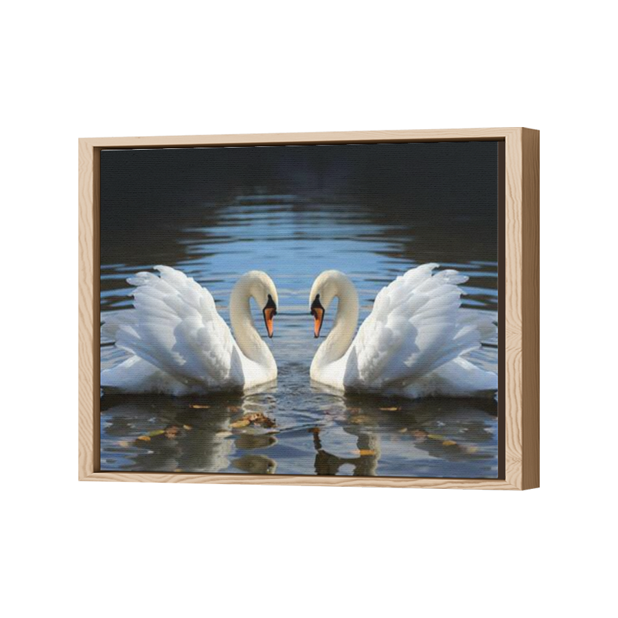 Thumbnail for Canvas - Wood Grain Floating Frame