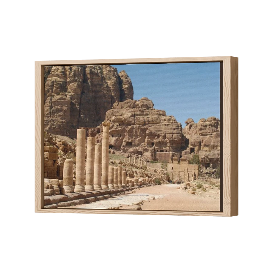Thumbnail for Canvas - Wood Grain Floating Frame