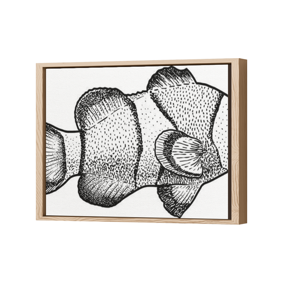 Thumbnail for Canvas - Wood Grain Floating Frame