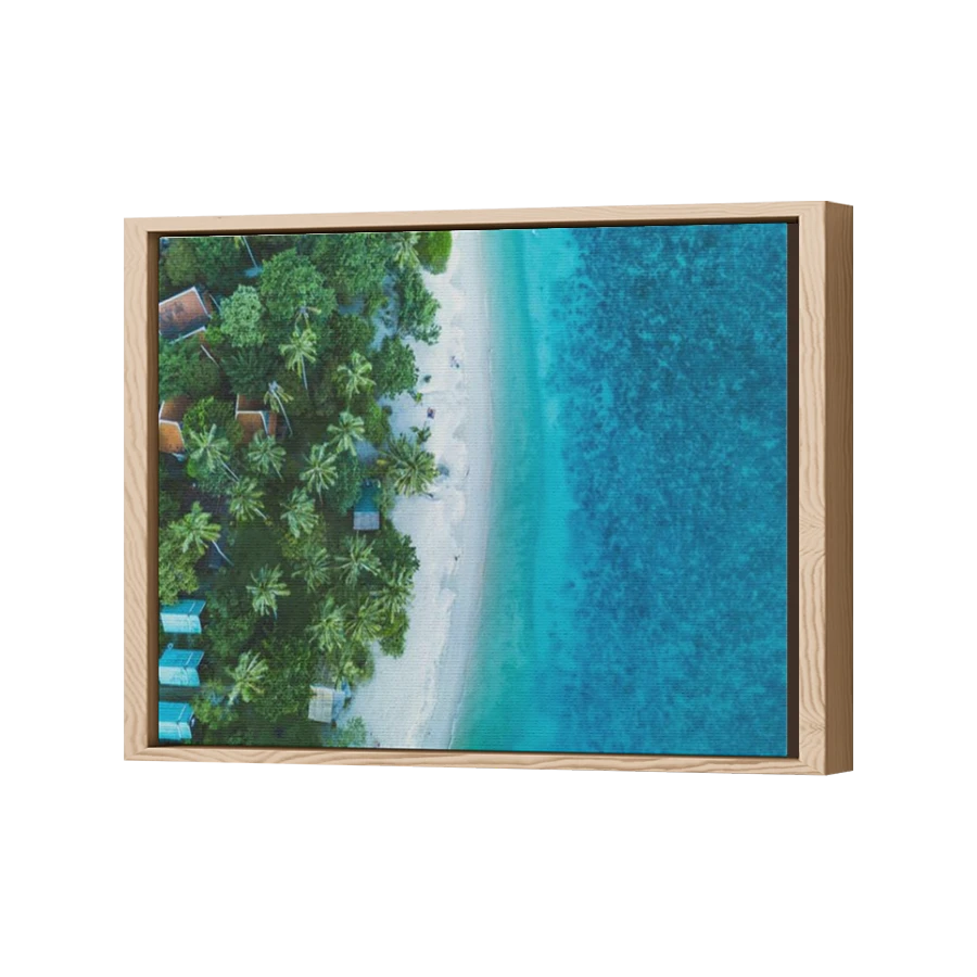 Thumbnail for Canvas - Wood Grain Floating Frame