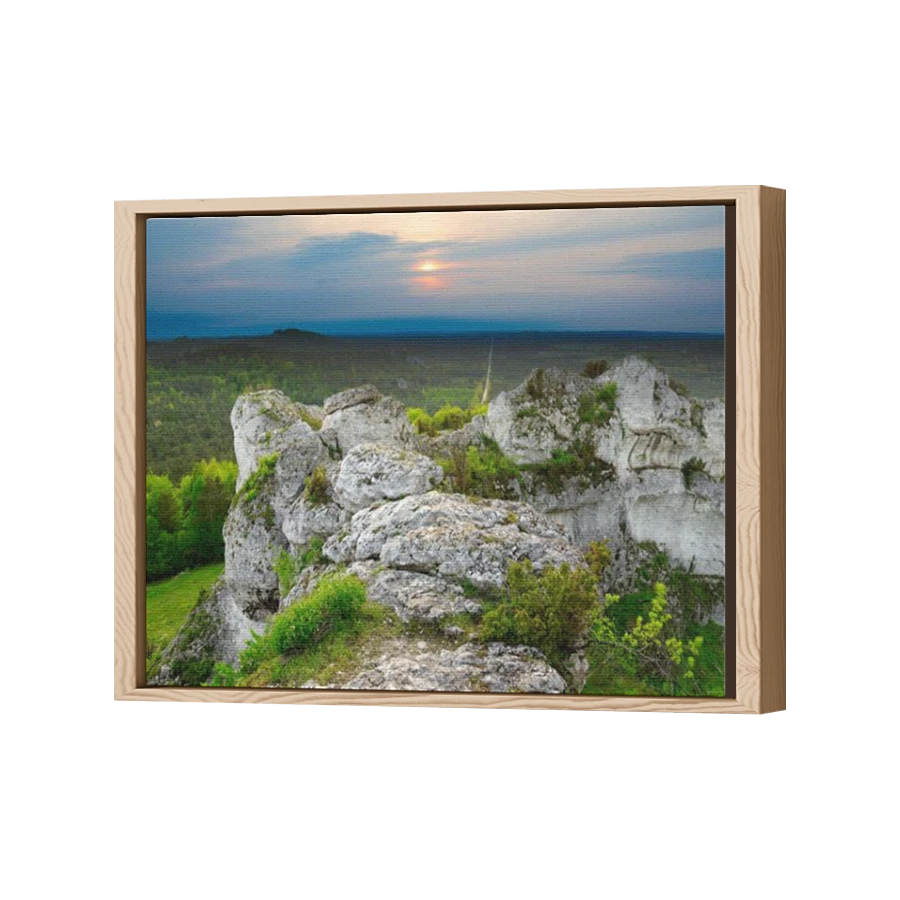 Thumbnail for Canvas - Wood Grain Floating Frame