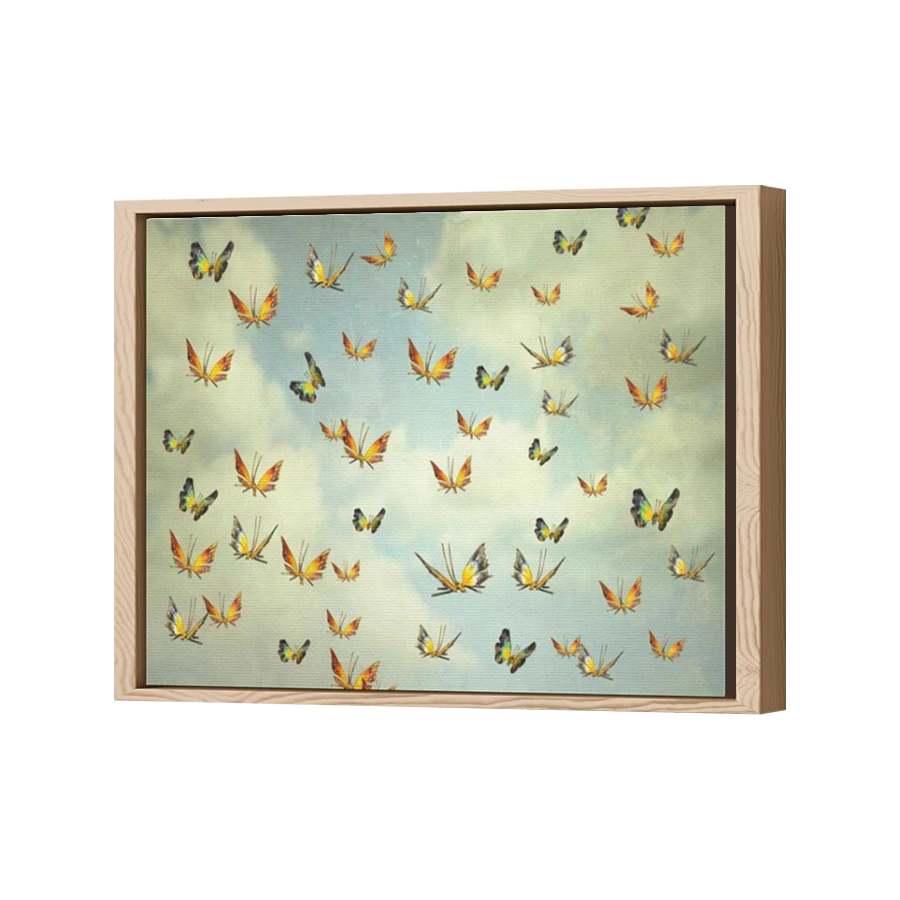 Thumbnail for Canvas - Wood Grain Floating Frame