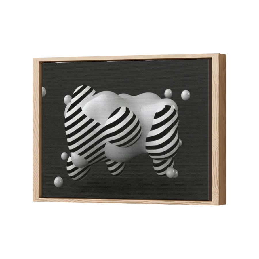 Thumbnail for Canvas - Wood Grain Floating Frame