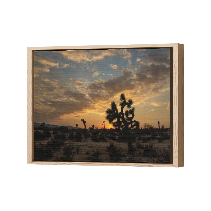 Thumbnail for Canvas - Wood Grain Floating Frame