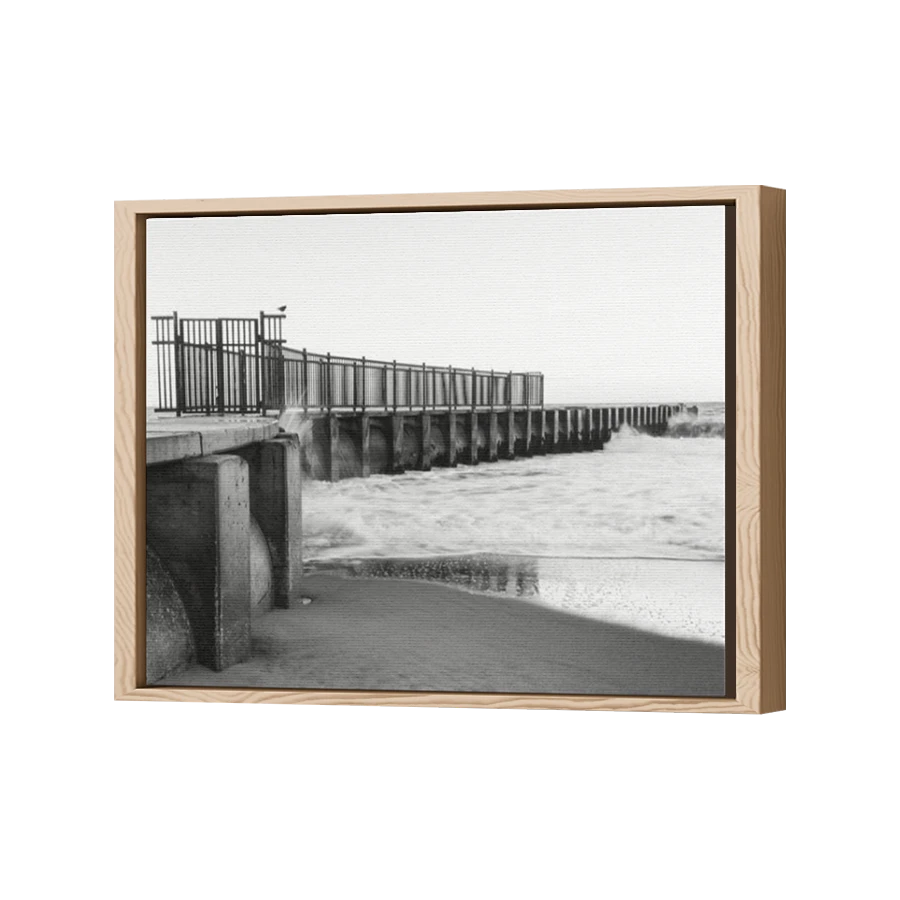 Thumbnail for Canvas - Wood Grain Floating Frame