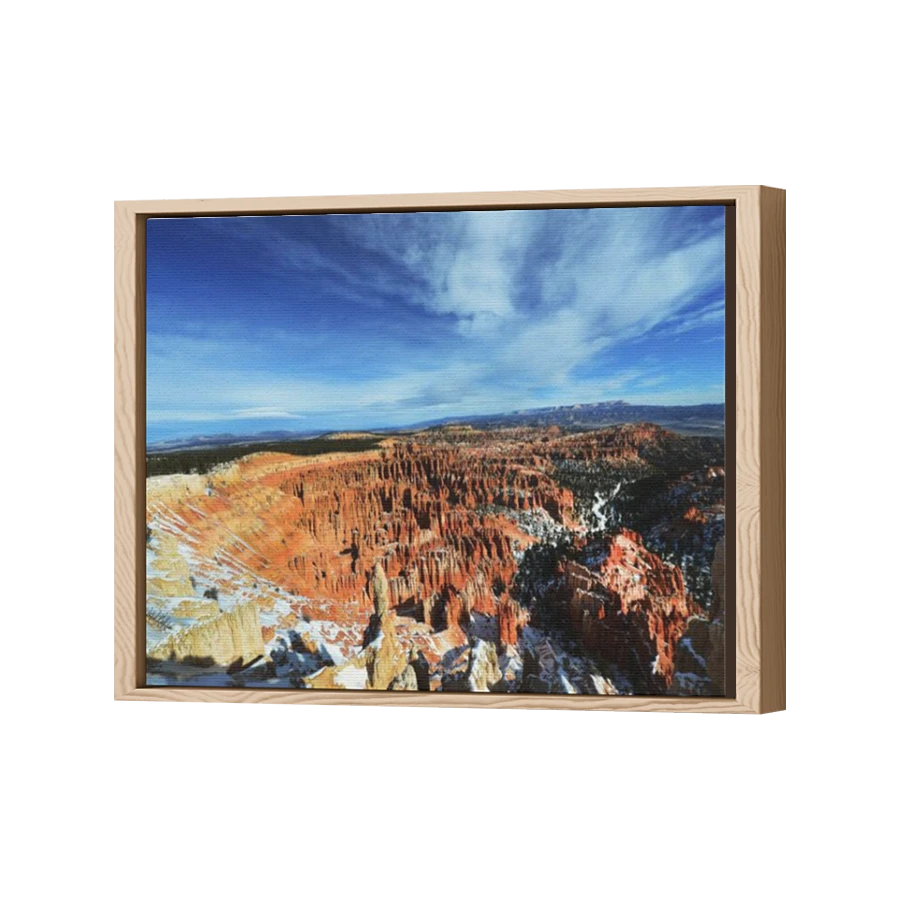 Thumbnail for Canvas - Wood Grain Floating Frame