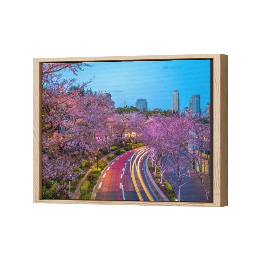 Thumbnail for Canvas - Wood Grain Floating Frame