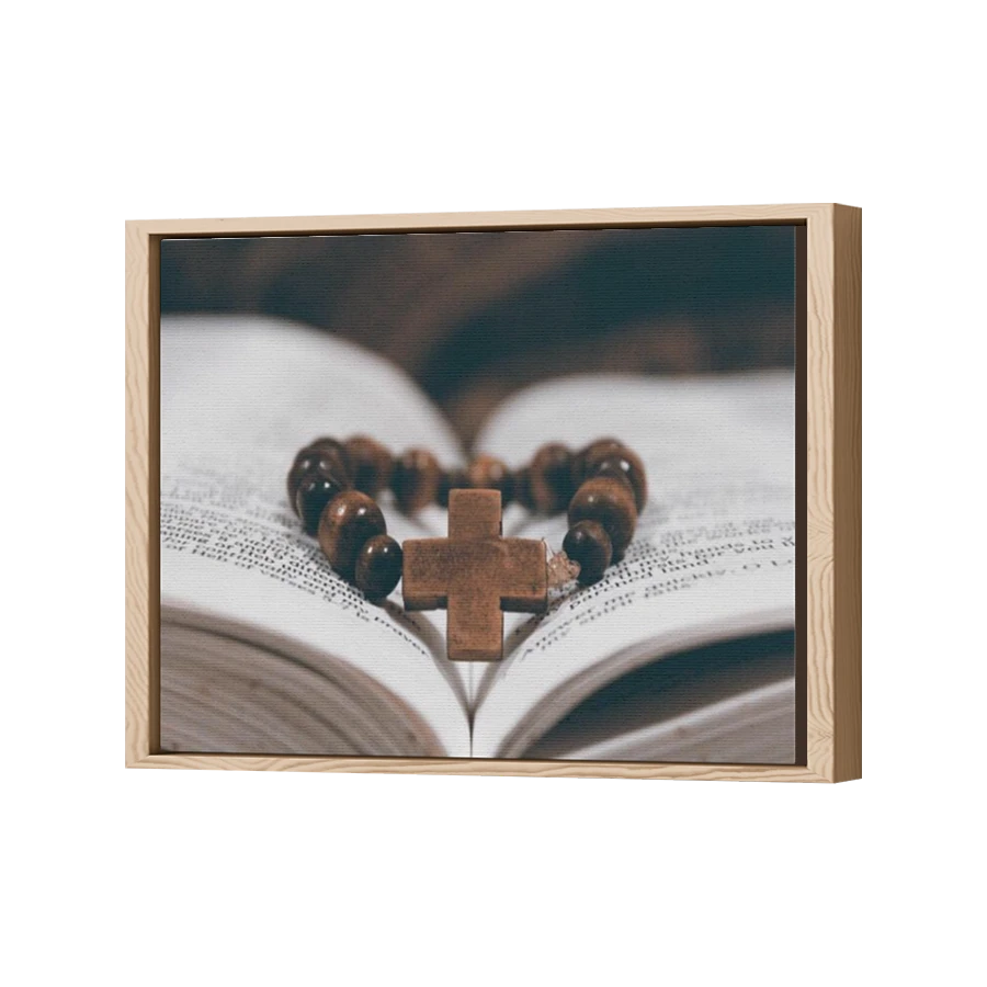 Thumbnail for Canvas - Wood Grain Floating Frame