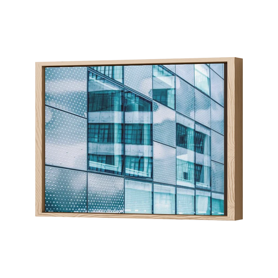 Thumbnail for Canvas - Wood Grain Floating Frame