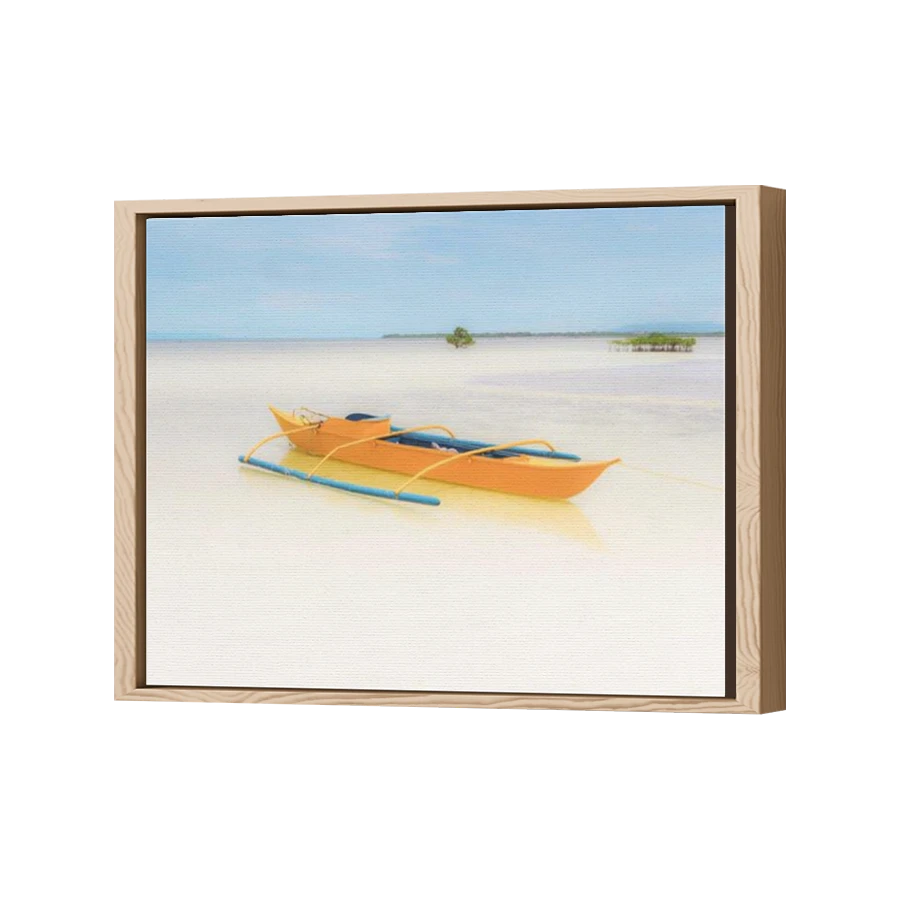 Thumbnail for Canvas - Wood Grain Floating Frame