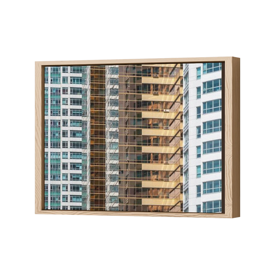 Thumbnail for Canvas - Wood Grain Floating Frame