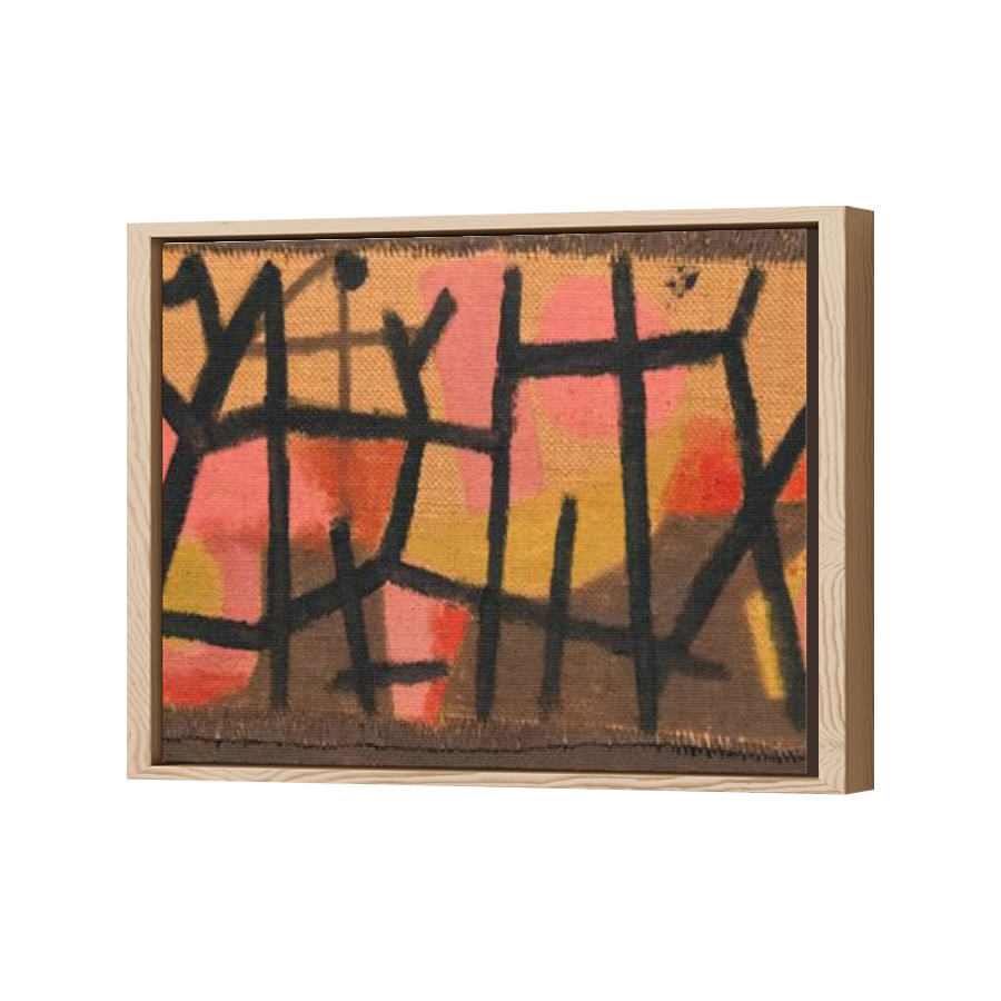 Thumbnail for Canvas - Wood Grain Floating Frame