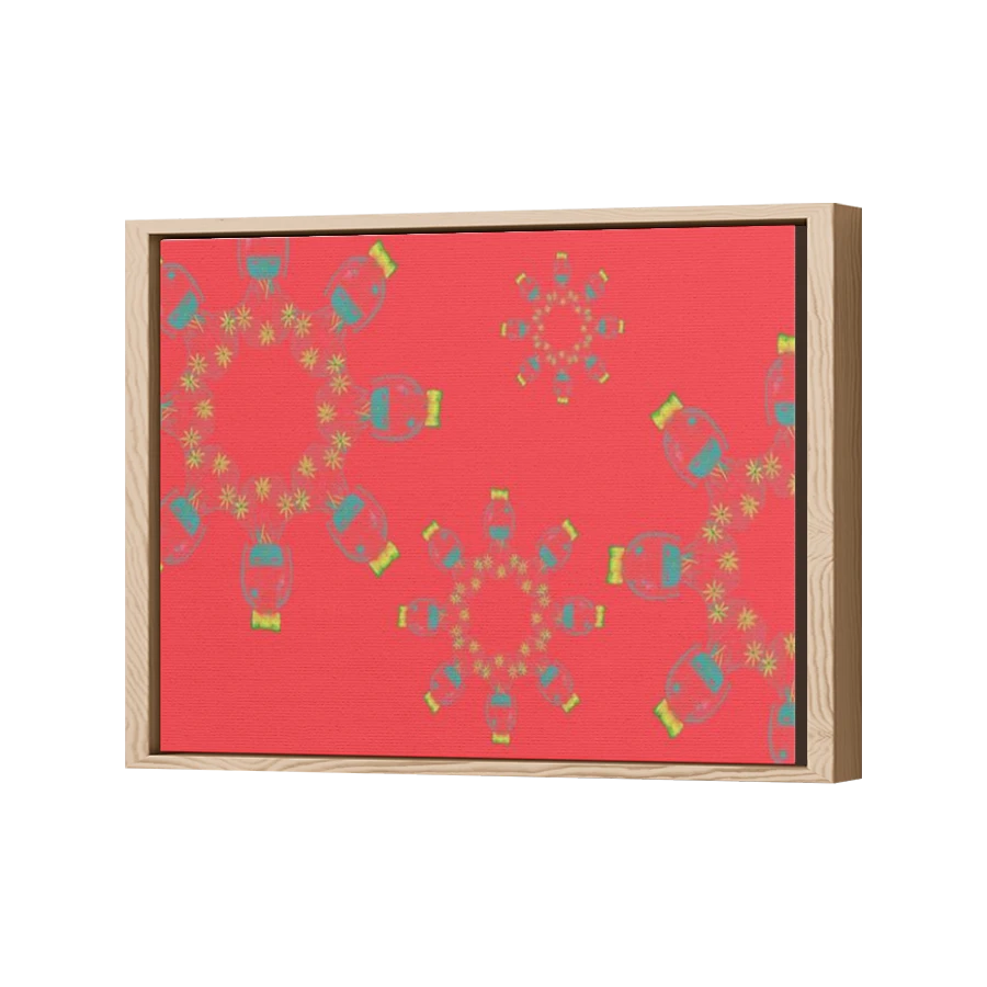 Thumbnail for Canvas - Wood Grain Floating Frame