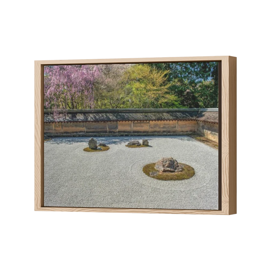 Thumbnail for Canvas - Wood Grain Floating Frame