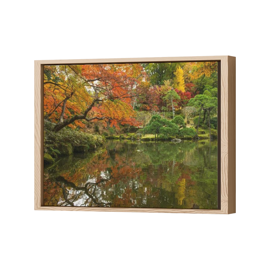 Thumbnail for Canvas - Wood Grain Floating Frame