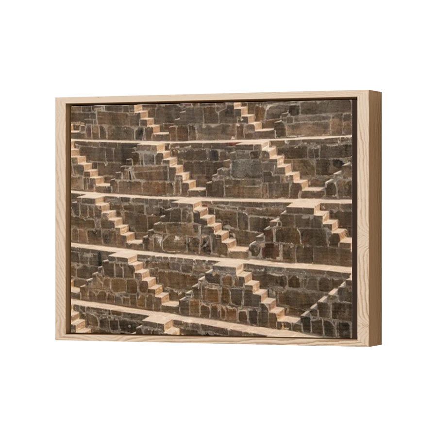 Thumbnail for Canvas - Wood Grain Floating Frame