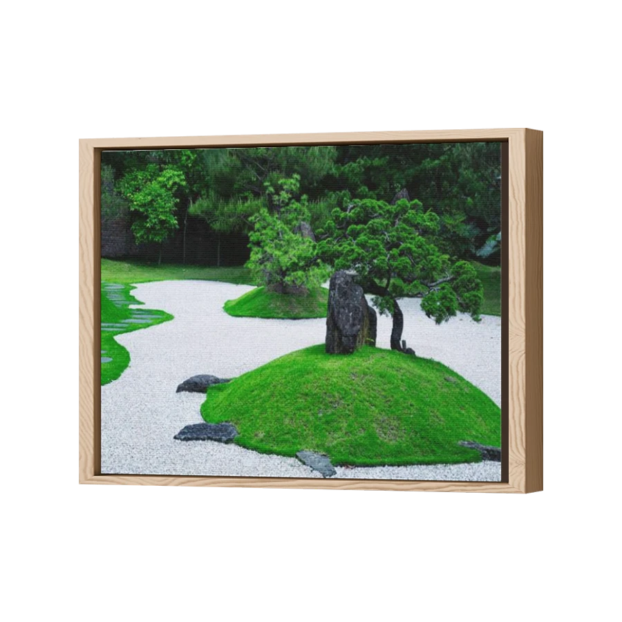 Thumbnail for Canvas - Wood Grain Floating Frame