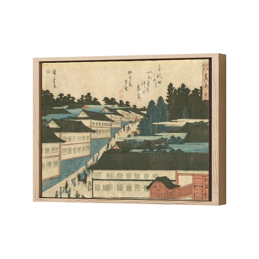 Thumbnail for Canvas - Wood Grain Floating Frame