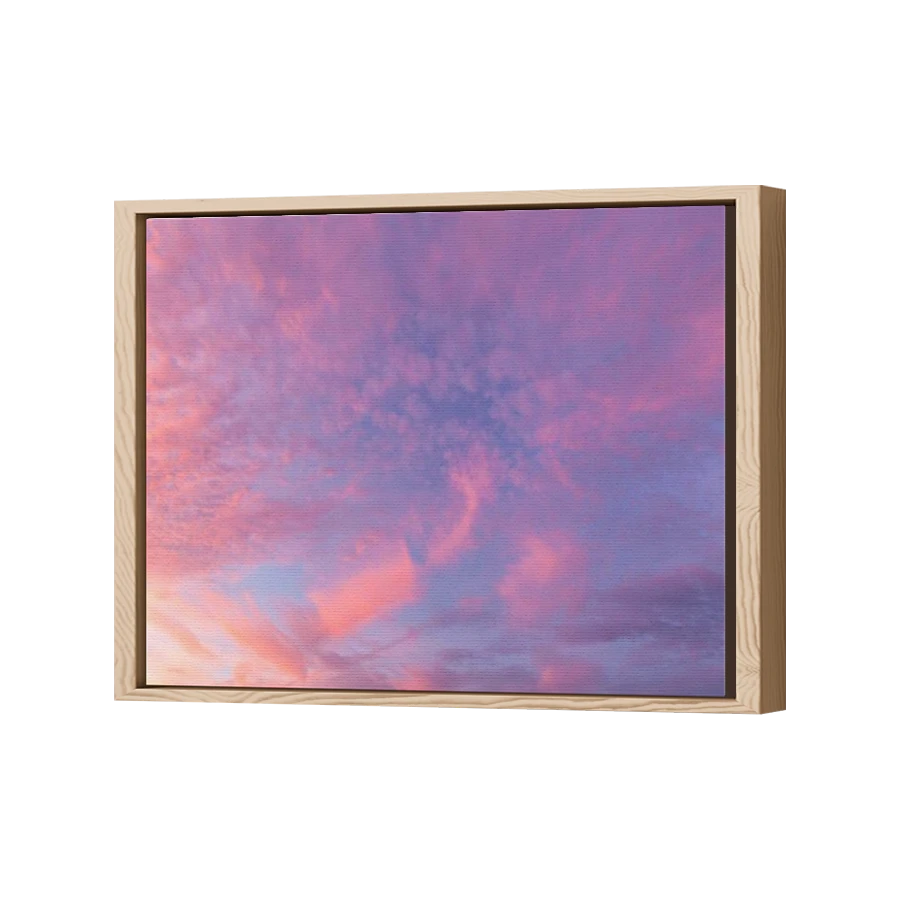 Thumbnail for Canvas - Wood Grain Floating Frame