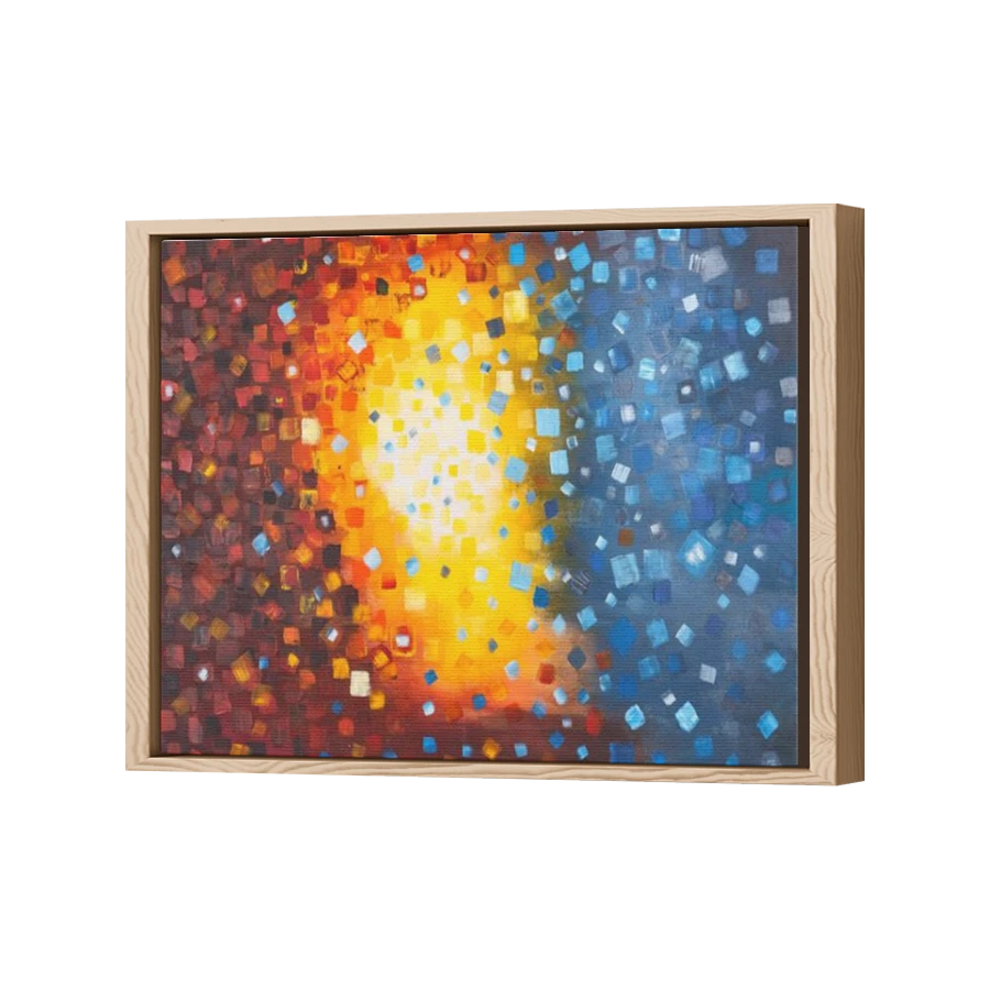 Thumbnail for Canvas - Wood Grain Floating Frame