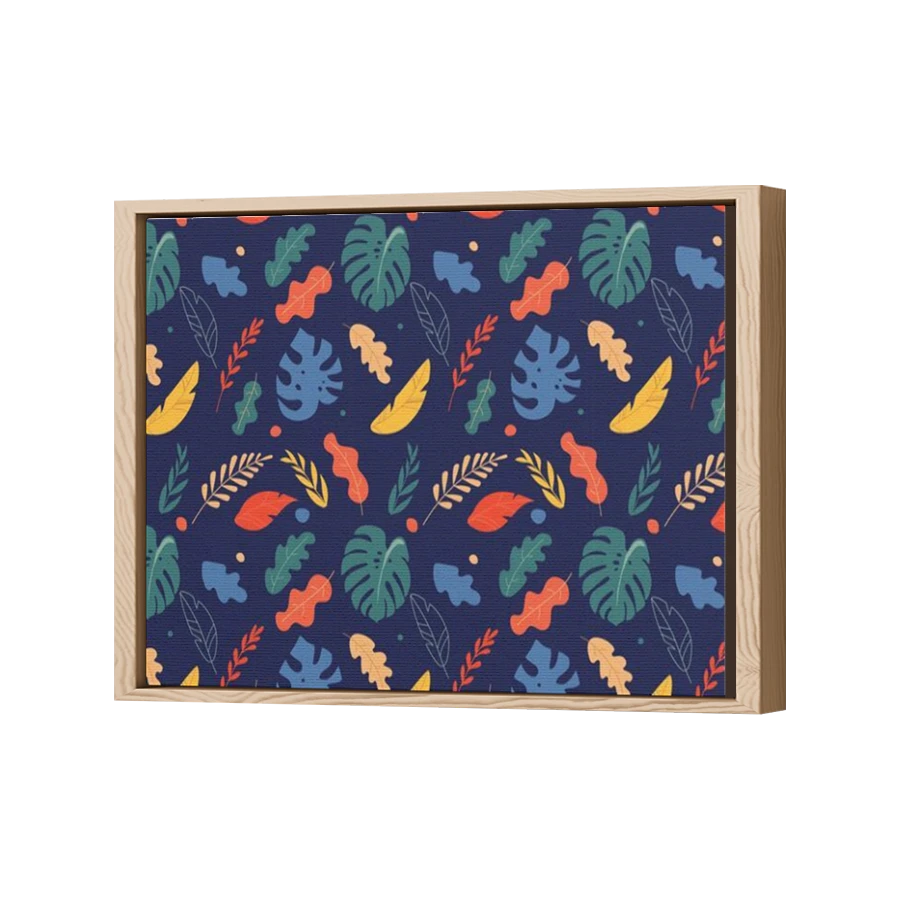 Thumbnail for Canvas - Wood Grain Floating Frame