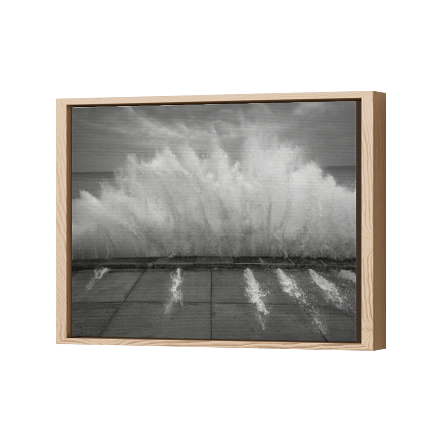 Thumbnail for Canvas - Wood Grain Floating Frame