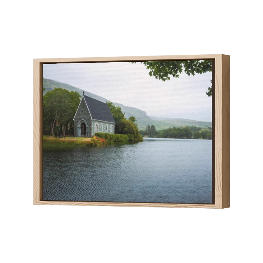 Thumbnail for Canvas - Wood Grain Floating Frame