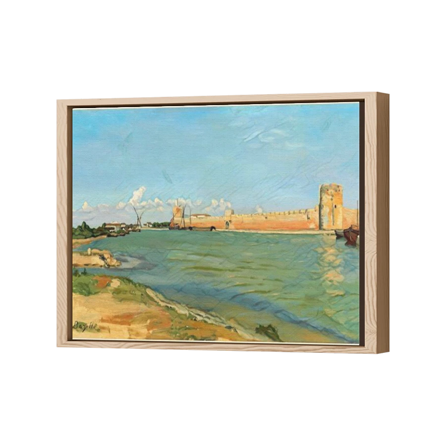 Thumbnail for Canvas - Wood Grain Floating Frame