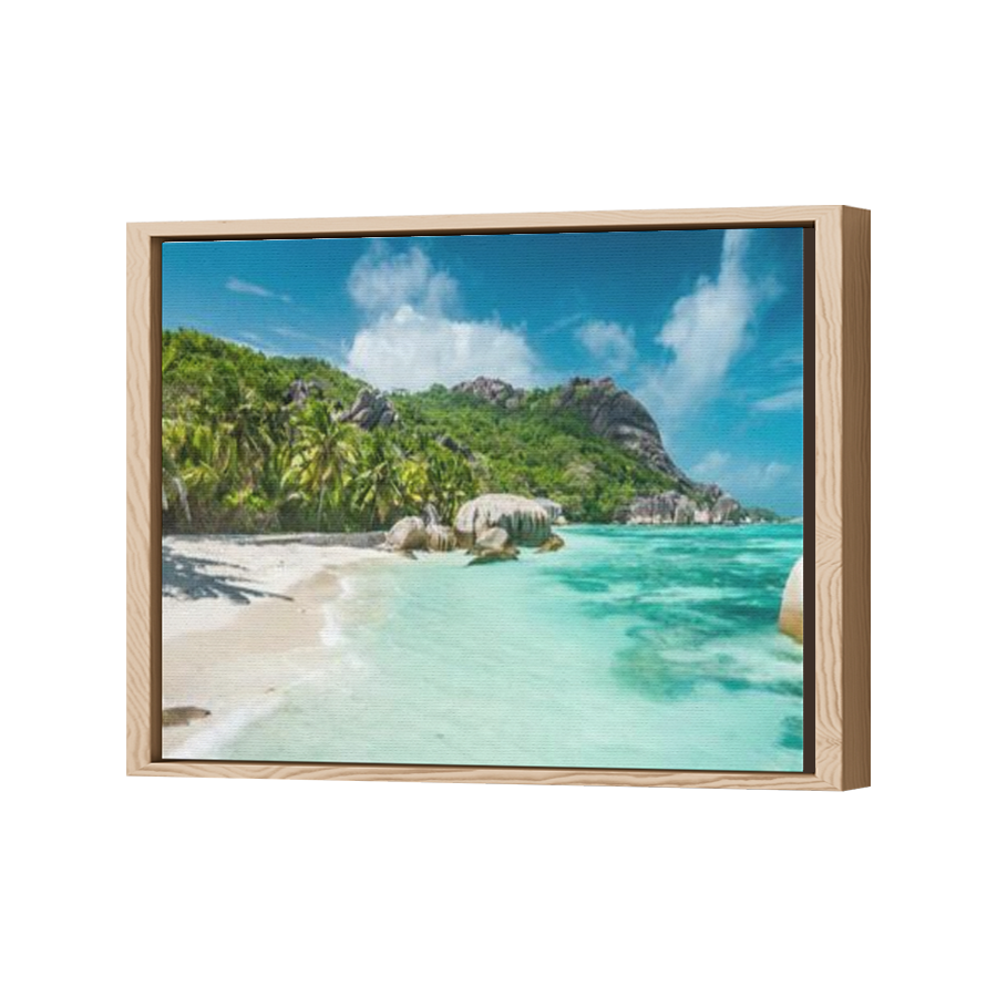 Thumbnail for Canvas - Wood Grain Floating Frame
